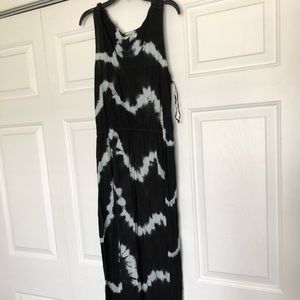 Black and white camo maxi dress